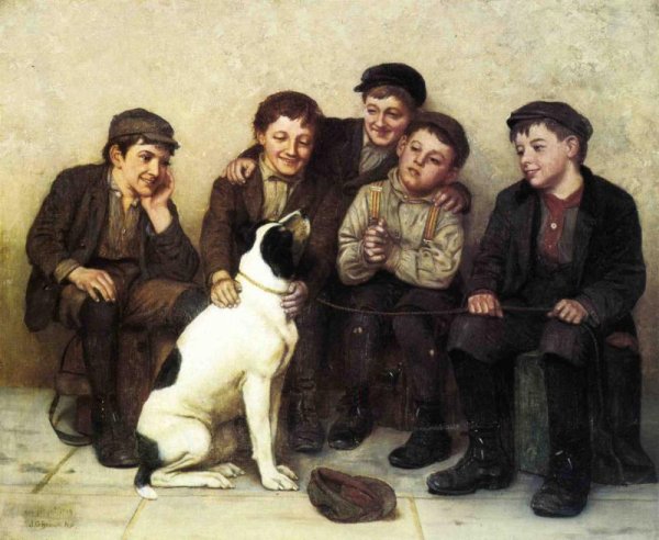 Main Product Photo of In Good Hands Painting by John George Brown