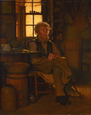 In the Shade by John George Brown Oil Painting