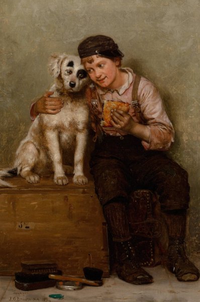 Main Product Photo of Lunch for Two  Painting by John George Brown