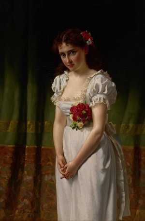 Meditation by John George Brown Oil Painting