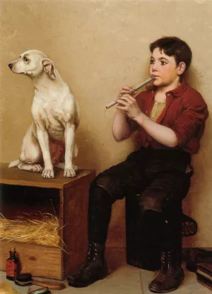 Music Hath No Charms painting by John George Brown