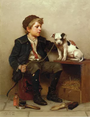 My Best Friend by John George Brown - Oil Painting Reproduction