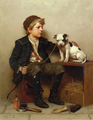 My Best Friend by John George Brown Oil Painting