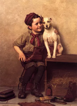 My Pardner by John George Brown - Oil Painting Reproduction