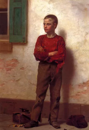 Not to be Trifled With by John George Brown - Oil Painting Reproduction