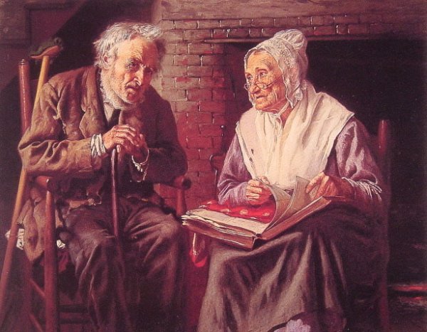 Main Product Photo of Old Memories Painting by John George Brown