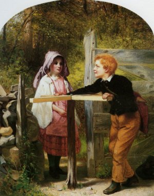 Pay Toll by John George Brown Oil Painting