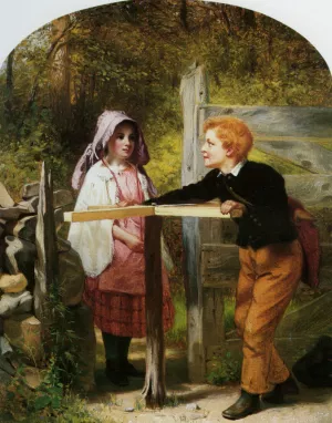 Pay Toll by John George Brown - Oil Painting Reproduction