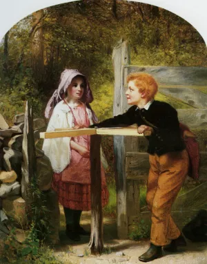 Pay Toll by John George Brown Oil Painting