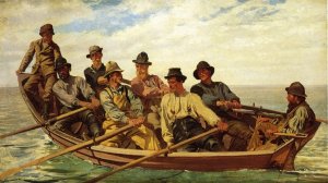 Pull for the Shore by John George Brown Oil Painting