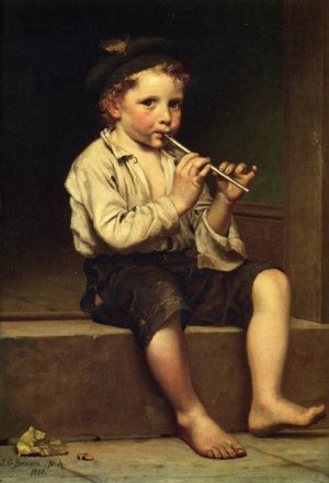 Rhythm by John George Brown Oil Painting