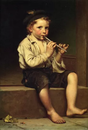 Rhythm by John George Brown - Oil Painting Reproduction