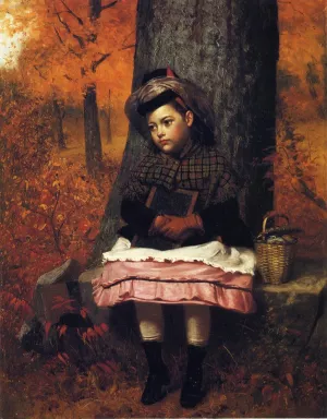 School Bound by John George Brown Oil Painting