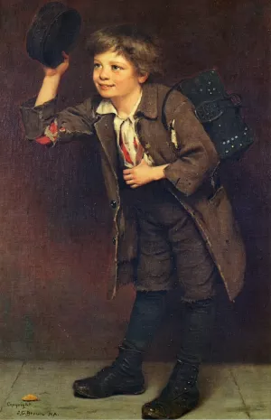 Shine, Mister Oil painting by John George Brown