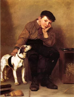 Sympathy by John George Brown Oil Painting