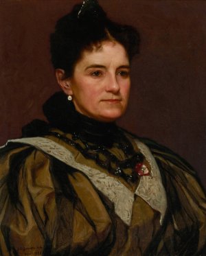 The Artist's Wife by John George Brown Oil Painting