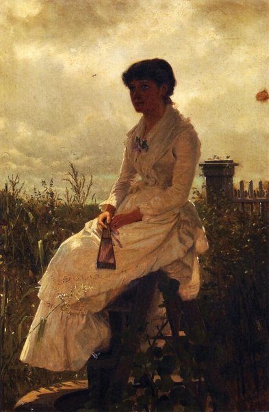 Main Product Photo of The Daydream Painting by John George Brown