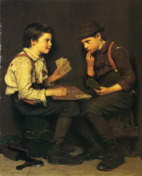 Main Product Photo of The Little Joker Painting by John George Brown