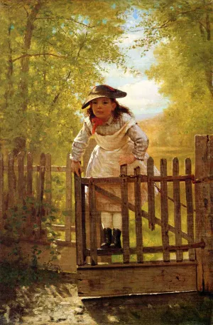 The Tomboy by John George Brown - Oil Painting Reproduction