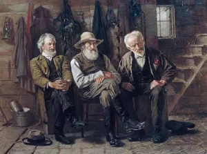 To Decide the Question by John George Brown Oil Painting