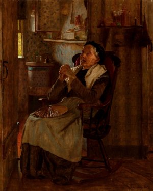 Twas Long Ago by John George Brown Oil Painting
