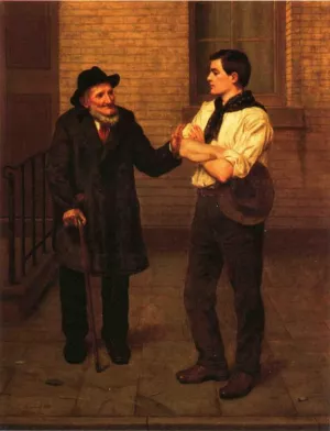 When I Was Young by John George Brown Oil Painting