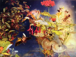 Midsummer Fairies by John George Naish - Oil Painting Reproduction