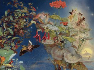 Midsummer Night's Fairies by John George Naish Oil Painting