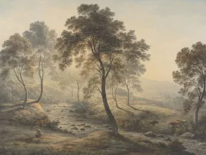 Early Morning near Loch Katrine in the Trossachs, Scotland by John Glover Oil Painting