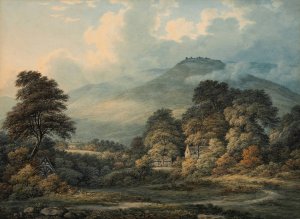 Extensive Landscape with Distant Mountains by John Glover Oil Painting