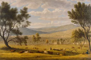 Patterdale farm by John Glover Oil Painting