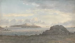 St. Davids Head, Pembrokeshire by John Glover Oil Painting