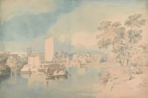 The Thames at Isleworth by John Glover Oil Painting