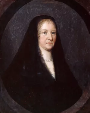 Mrs Jane Cartwright by John Greenhill Oil Painting