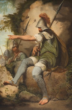 Bandit Taking up His Post by John Hamilton Mortimer Oil Painting