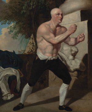 Jack Broughton, The Boxer by John Hamilton Mortimer Oil Painting