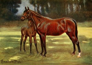 Perdita With Persimmon by John Hanson Walker Jr. Oil Painting