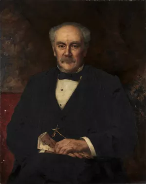 Hinman B. Hurlbut by John Harrison Witt Oil Painting