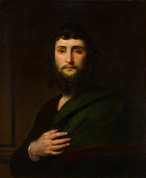 Portrait of a Polish Jew by John Hayes Oil Painting