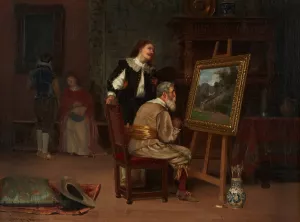 The Art Critic by John Henry Dolph Oil Painting