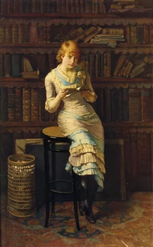 Thoughts by John Henry Henshall - Oil Painting Reproduction