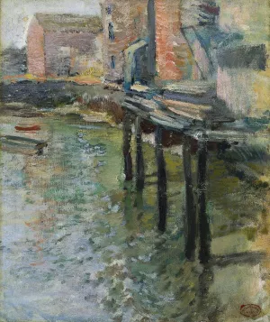 Deserted Wharf by John Henry Twachtman Oil Painting