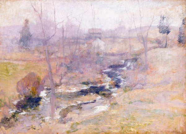 Main Product Photo of End of Winter  Painting by John Henry Twachtman