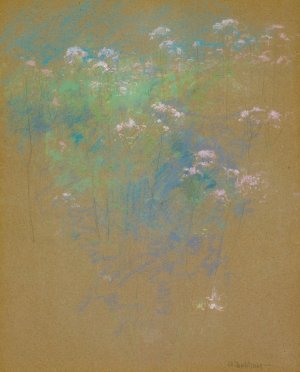 Flowers by John Henry Twachtman Oil Painting