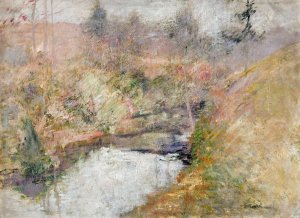 Hemlock Pool by John Henry Twachtman Oil Painting