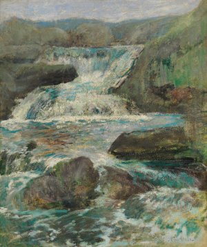 Horseneck Falls by John Henry Twachtman Oil Painting