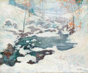Icebound by John Henry Twachtman Oil Painting
