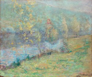 Misty May Morn by John Henry Twachtman Oil Painting