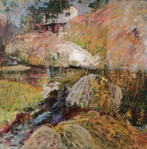 My Summer Studio by John Henry Twachtman Oil Painting