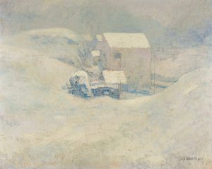 Snow by John Henry Twachtman Oil Painting